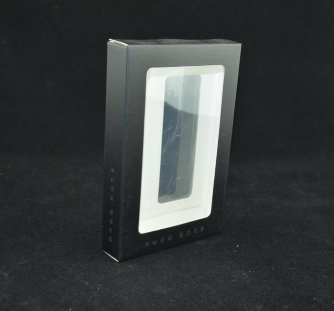 Hugo Boss Cell Phone Accessories Packaging Box With Transparent PET Window