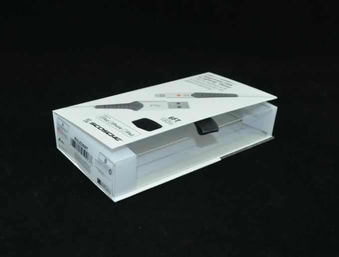 Silk Screen Printing Paper USB Cable Box American Standard With Spot UV