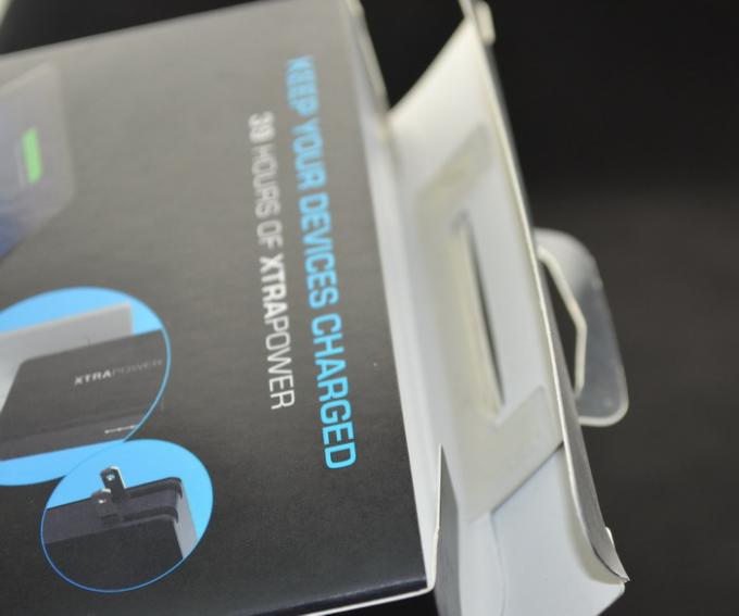 350g C1S Power Bank Packaging Customized , Phone Charger Packaging