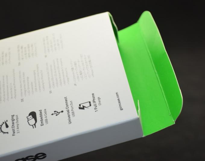 Portable Power Bank Packaging 350g C1S Paper Boxes With Spot UV Printing