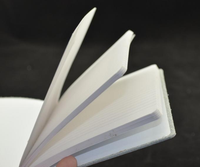 Profesional Gold Color Custom Paper Notebooks Leather Texture Surface