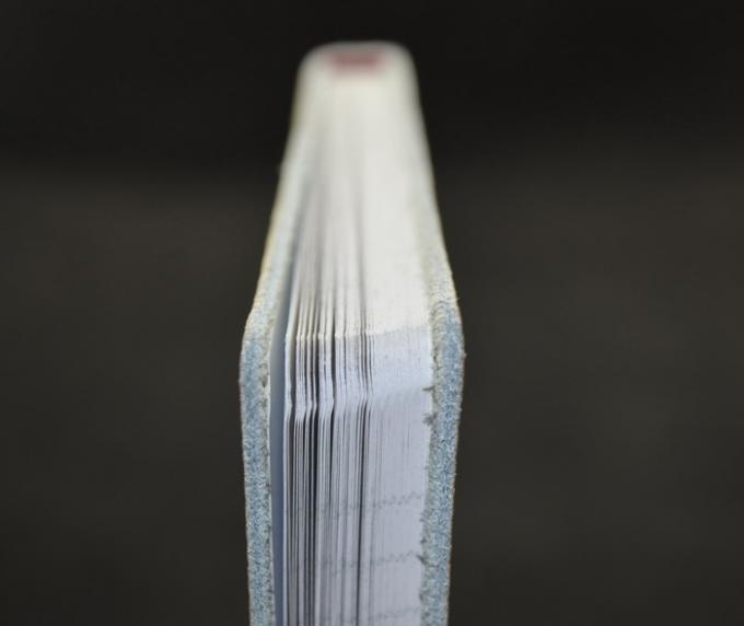Profesional Gold Color Custom Paper Notebooks Leather Texture Surface