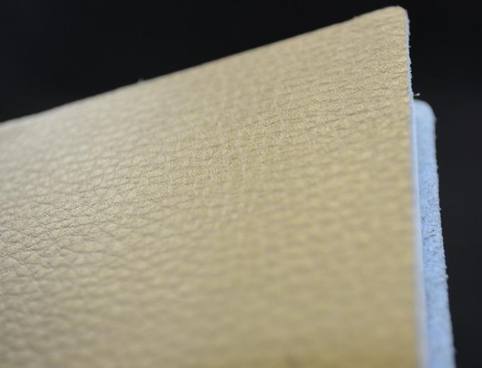 Profesional Gold Color Custom Paper Notebooks Leather Texture Surface