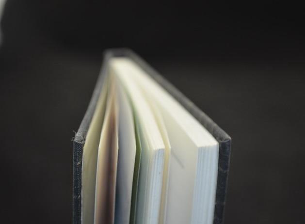 Grey Fabric Texture Surface Custom Printed Notebooks 175 X 95 X 10 mm