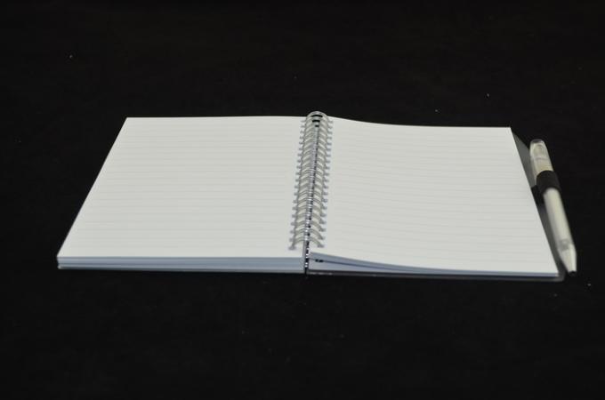 Plastic Cover Colorful Custom Paper Notebooks Printing Surface With Gift Pen