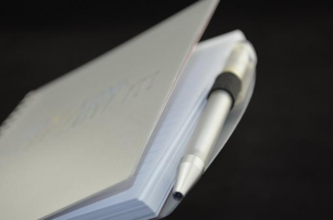 Plastic Cover Colorful Custom Paper Notebooks Printing Surface With Gift Pen