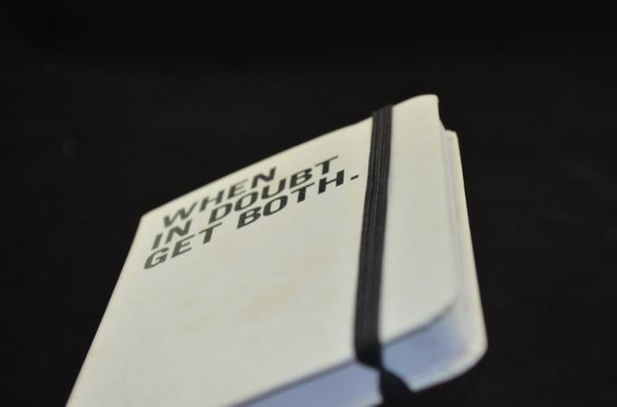 Elastic Band White Custom Hardcover Notebooks With Paper Card Cover