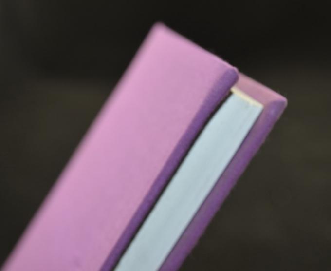 Fabric Customized Purple Paper Notebook Recyclable SGS RoHs Certification