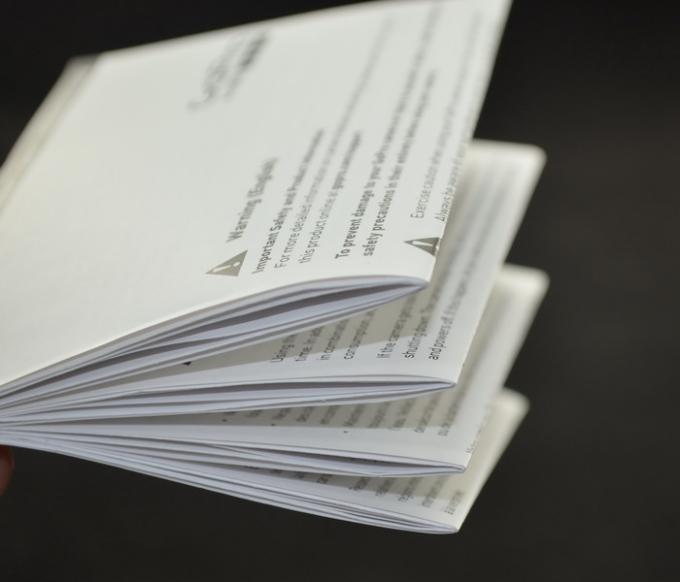Small User Manual Instructions Booklet 80gsm C2S Paper Printing ZY-128