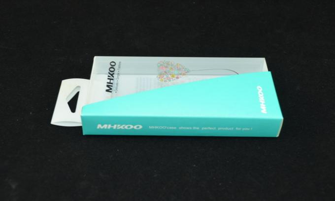 MHKOO iPhone Protective Shell Blue Box Packaging , Cell Phone Case Packaging