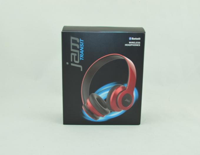 Spot UV Gloss Bluetooth Headset Paper Box Package , Bluetooth Headset Packaging