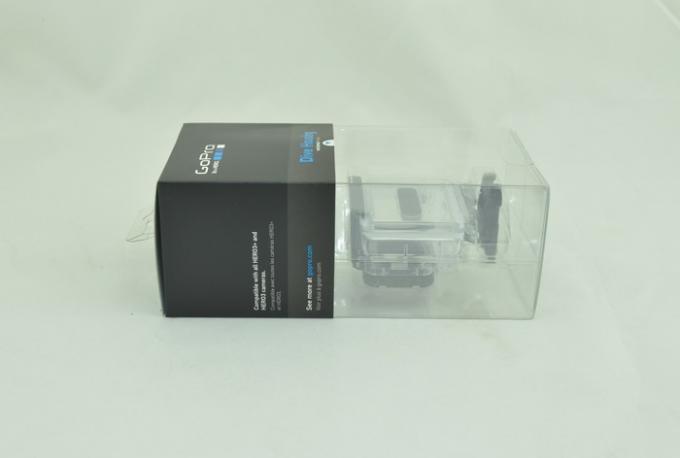 Folding GoPro Electronic Accessories Packaging , Transparent Packaging Box