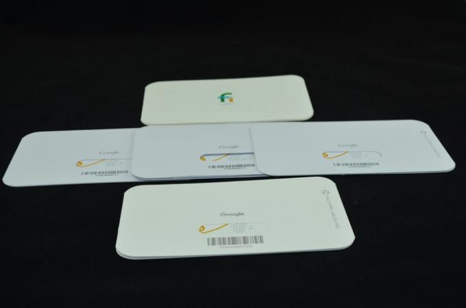 Rectangle Recycled Paper Google Fi SIM Card For Electronic Accessory Packaging