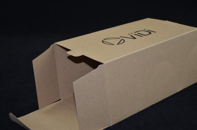 Kraft Paper Electronic Accessories Packaging Eco-friendly 110 X 90 X 200 mm