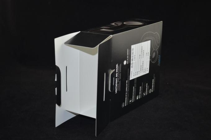 Custom Foldable Bluetooth Headset Packaging Box Anti-scratch UV Coating
