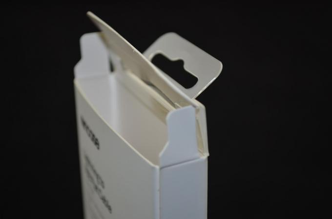 350g C1S White Paper Printing USB Cable Box , Lightning Cable Packaging