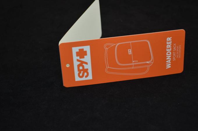 Fashion Custom Recycled Paper Cards Film Laminated For Garment Tags
