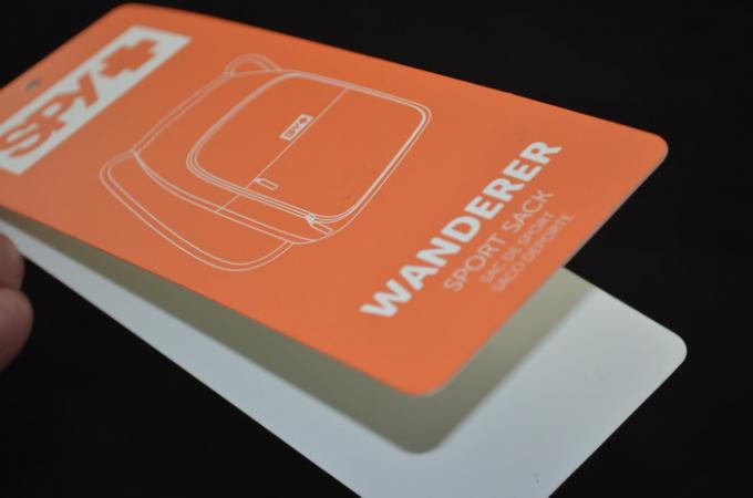 Fashion Custom Recycled Paper Cards Film Laminated For Garment Tags