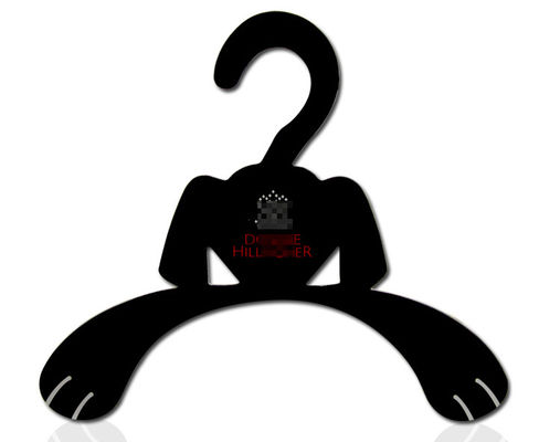 Custom Printed Pet Clothes Hangers | Black/Brown Cardboard Hangers with Customized Logo