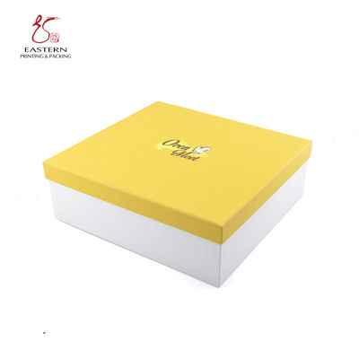 Bright Yellow 30cm Length Cupcake Paper Box For Gift SGS Approve