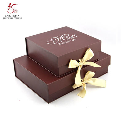 Panton Colors Square Cardboard Gift Boxes With Silk Ribbon