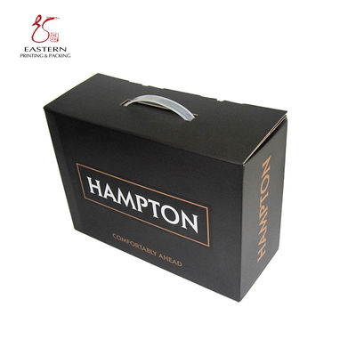 handled Luxurious Offset Printing Corrugated Cardboard Box For Wine