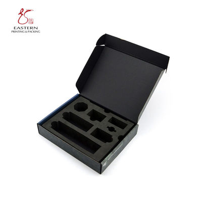 Black Color CMYK Printed Literature Mailer Boxes With EVA Insert