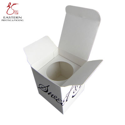 White 150mm Length Candle Gift Box Packaging With Custom Logo