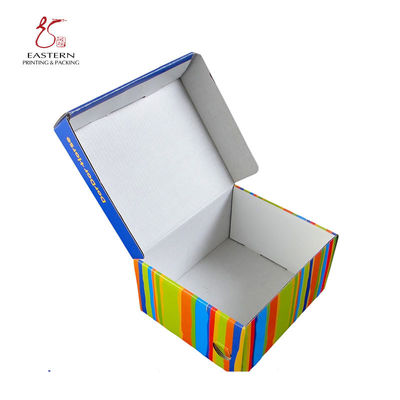 Pantone Printing Foldable Corrugated Shoe Box . Shoe Packaging Box in various colors