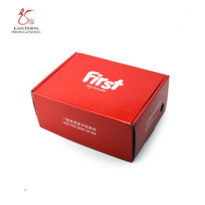 300mm Length Corrugated Shoe Box , Custom Cardboard Shoe Boxes E Flute