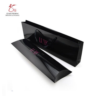 Hair Packaging Printed Paper Gift Bags , Personalized Paper Bags With Handles
