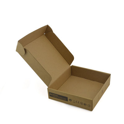 Brown 250mm Length Corrugated Cardboard Box For Moving E Flute
