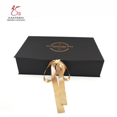 157gsm Cardboard Packaging Boxes CMYK Pantone Black Cardboard Box With Lid