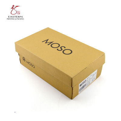 Plain Corrugated Cardboard E Flute Shoe Packaging Box Eco Friendly