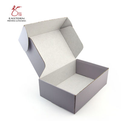 Matte Corrugated Cardboard Box Warm Grey Garment Packaging Box
