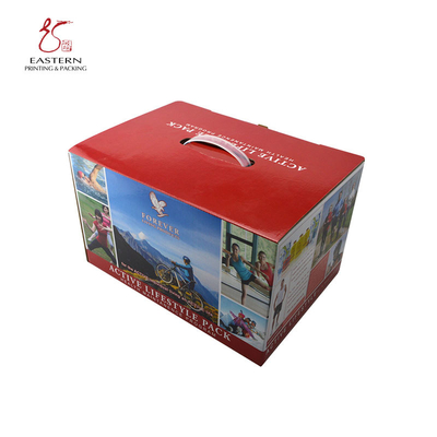 Debossed Corrugated Cardboard Shipping Boxes Offset Printed Classic Style