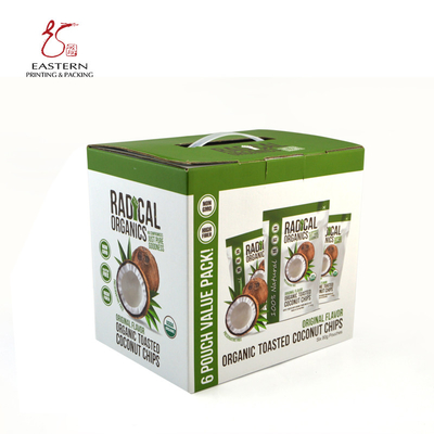 Custom Carrying Corrugated Cardboard Shipping Boxes For Food & Beverage Packaging