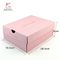 1pc Pink Corrugated Shoe Box Packaging CMYK Pantone With Kraft Inside
