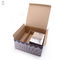 Flat-Packed Silver Packaging Box | Corrugated Paperboard with Optional Lamination