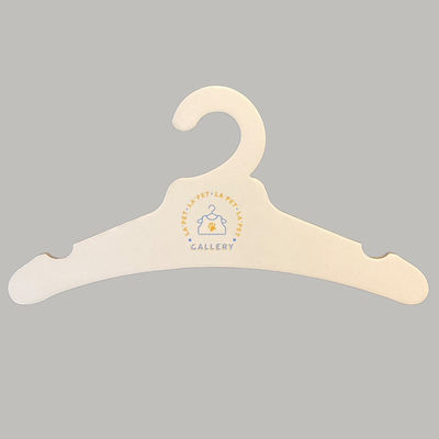 Custom Printed Brown Cardboard Coat Hangers 3mm for Kids Clothing Display