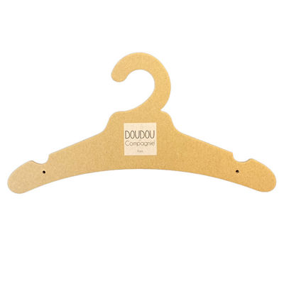 Custom Printed Brown Cardboard Coat Hangers 3mm for Kids Clothing Display