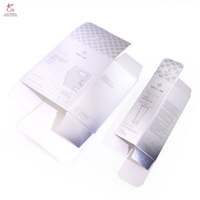 Custom Printed Silver Cardboard Cosmetic Packaging Box | Mask Packaging Box Manufacturer