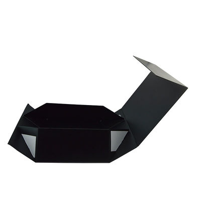Custom Printed Foldable Black Cardboard Gift Boxes With Lids | Cardboard Gift Packaging Boxes