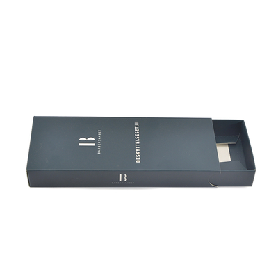 Offset Printing Cosmetic Packaging Paper Box With Customized Logo | Costom Black Slidding Box
