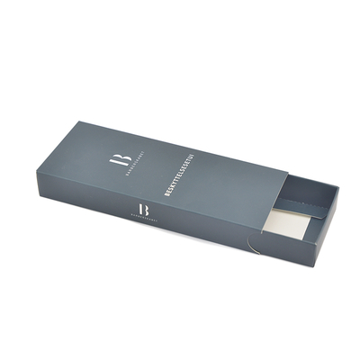Offset Printing Cosmetic Packaging Paper Box With Customized Logo | Costom Black Slidding Box
