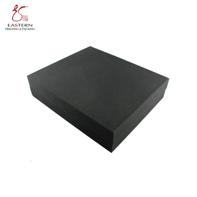 Customized Cardboard Gift Box Packaging | Black Cosmetic Packaging Paper Box with Lid