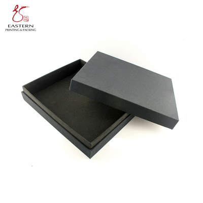 Customized Cardboard Gift Box Packaging | Black Cosmetic Packaging Paper Box with Lid