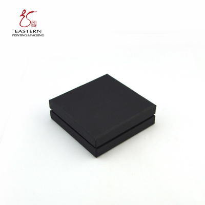 CMYK Custom Printed Black Paperboard Packaging Box with Lid