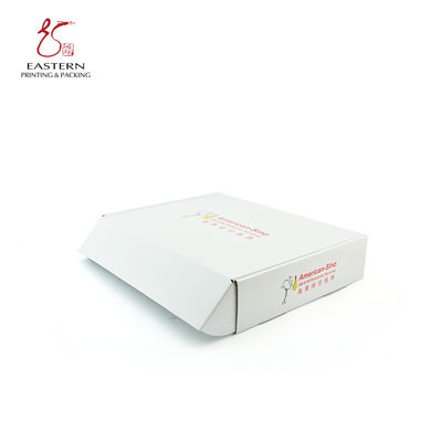 Logo Printed Customized White Corrugated Cardboard Shipping Boxes Folders Type for Safe Packaging