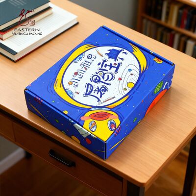 Custom Printed Book Packaging Boxes | Corrugated Color Box With Matte Lamination